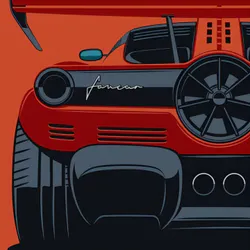 Красный Pagani