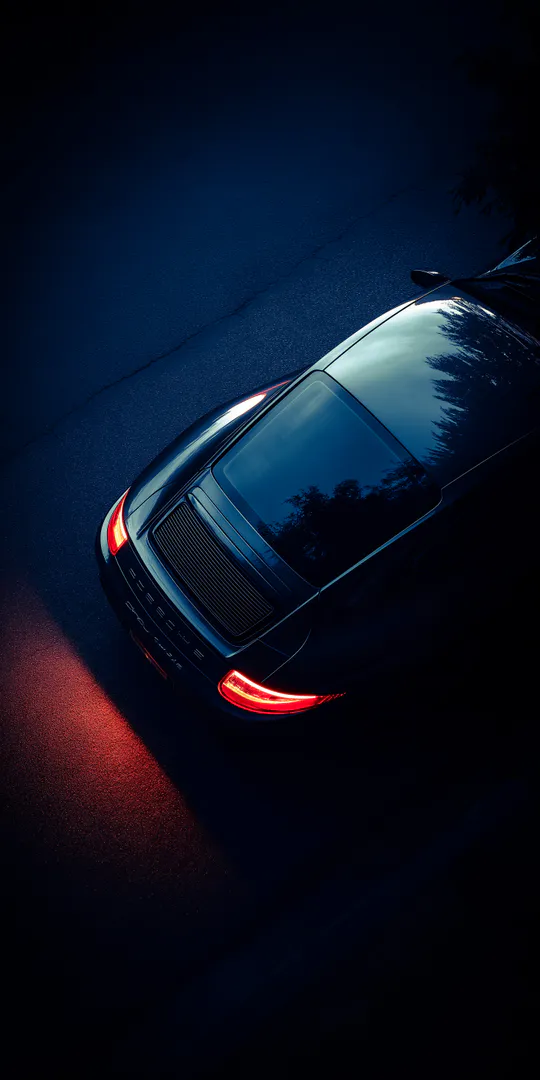 Шпалери на телефон: Нічний Porsche