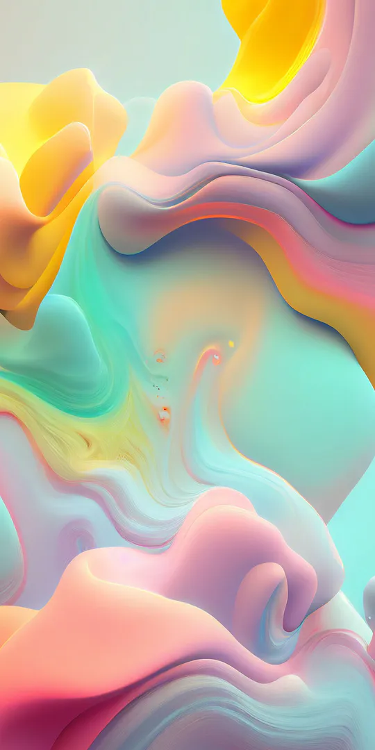 Phone wallpaper: Pastel smooth shapes