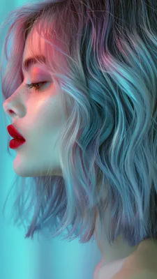 Blonde, Red Lipstick