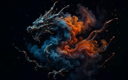 Amoled, Ai Art, Dracon, Smoke