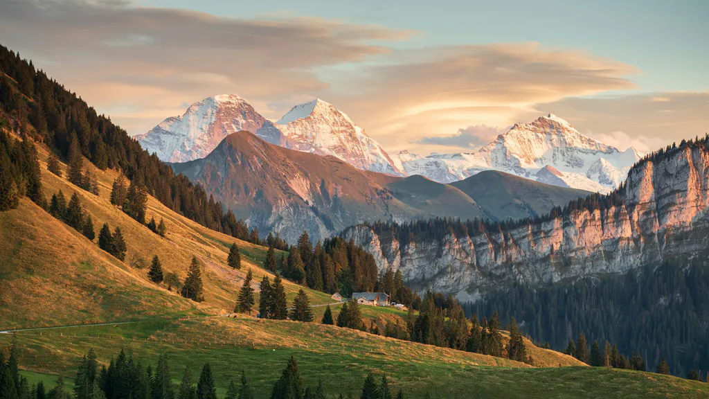 Desktop wallpaper: Mountain landscape
