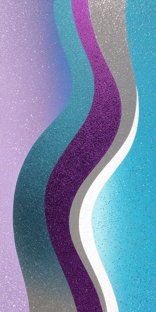 Phone wallpaper: Colored wavy stripes
