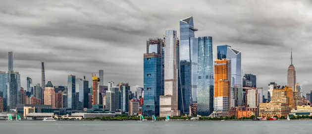 New York, Manhattan, Hudson, City Skyline, Skyscrapers, Empire State Building, One World Trade Center, Cityscape, Ultrawide