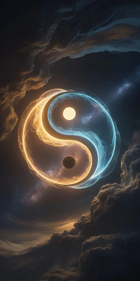 Phone wallpaper: The cosmic balance of yin and yang