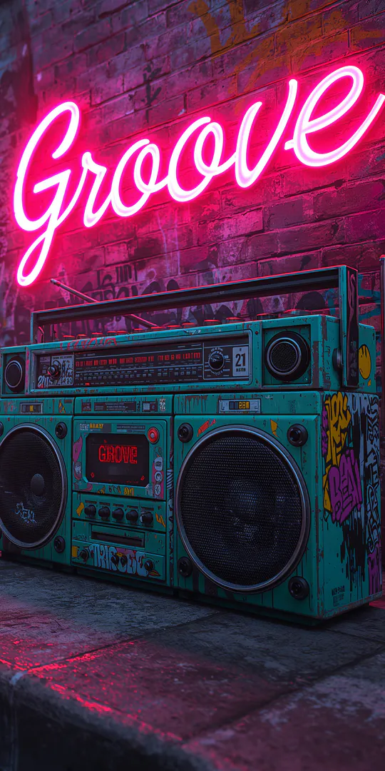 Phone wallpaper: Boombox