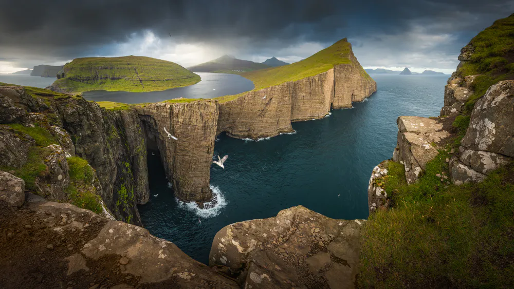 Wallpaper Faroe Islands 3440x1440