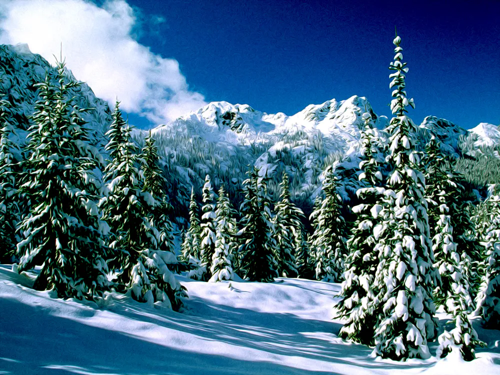 Wallpaper Winter 1366x768