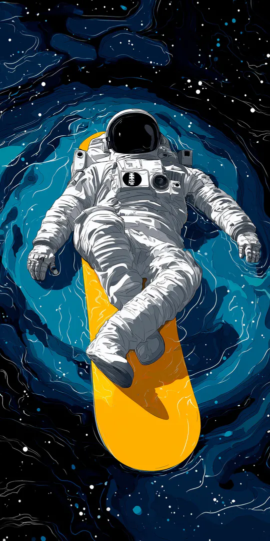 Phone wallpaper: Astronaut in space