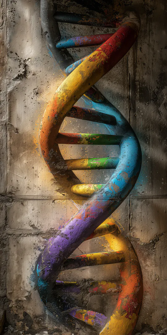 Phone wallpaper: DNA art