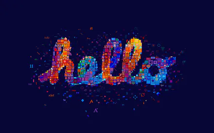 Hello, Мозаика, Иконки, Digital, Типографика, Технологии, Цвета, Дизайн