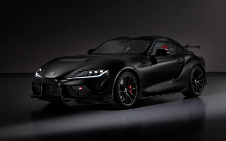 Toyota GR Supra, Суперкар, Черный, Черный матовый, Спорткар, DreamCar