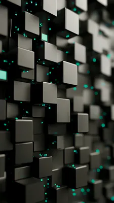 Futuristic, Cube, Voluminous, Wall, Visualization