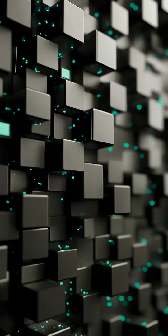 Phone wallpaper: Visualization of cubes