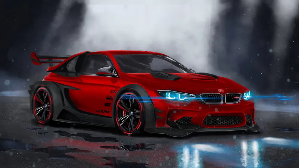 Wallpaper Bmw tuning 1366x768