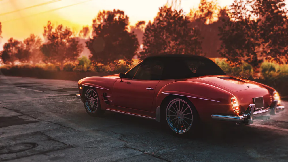 Wallpaper Retro car 1440x900