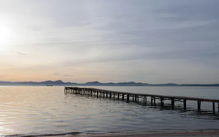 Море, Пирс, Закат, Пейзаж