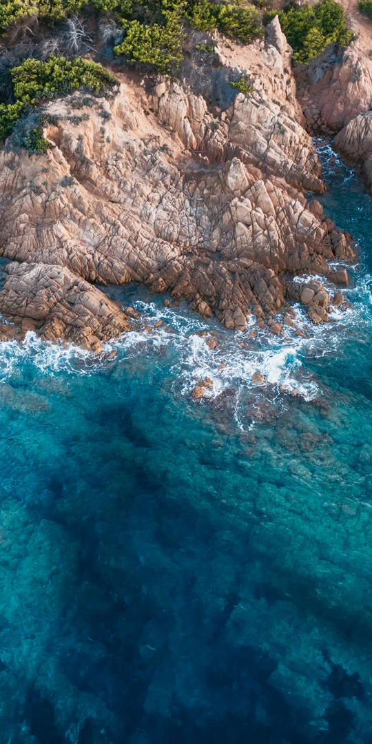 Phone wallpaper: Rocky sea coast