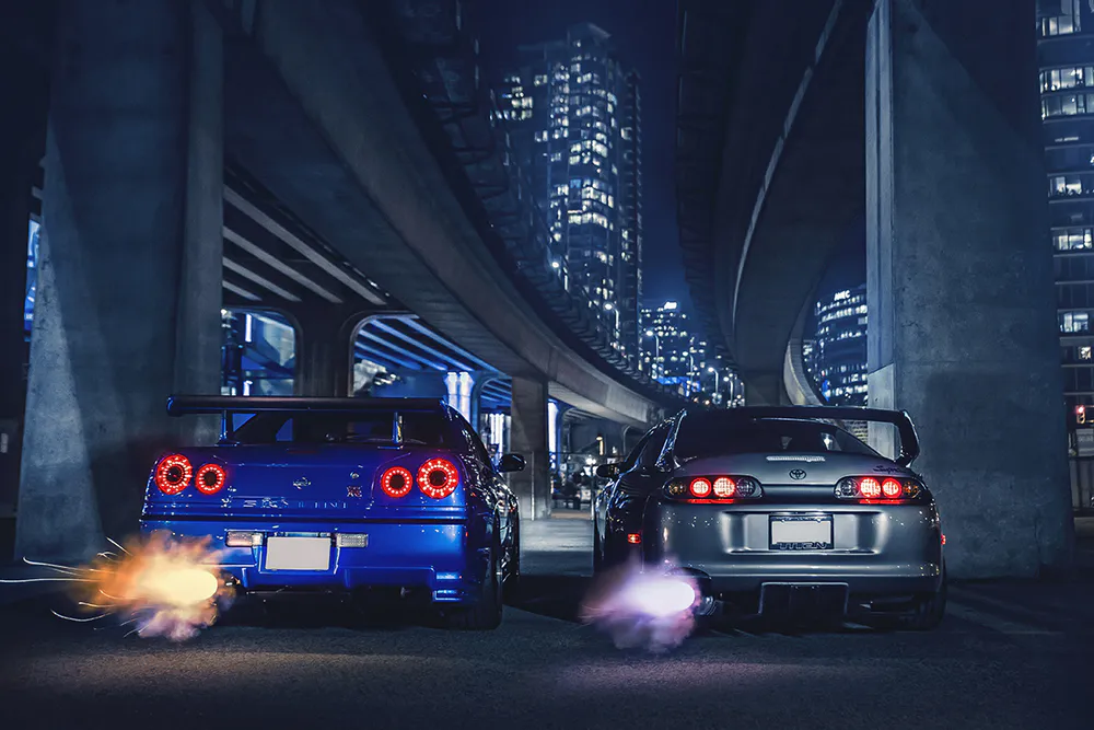 Обои Nissan and Toyota 1680x1050