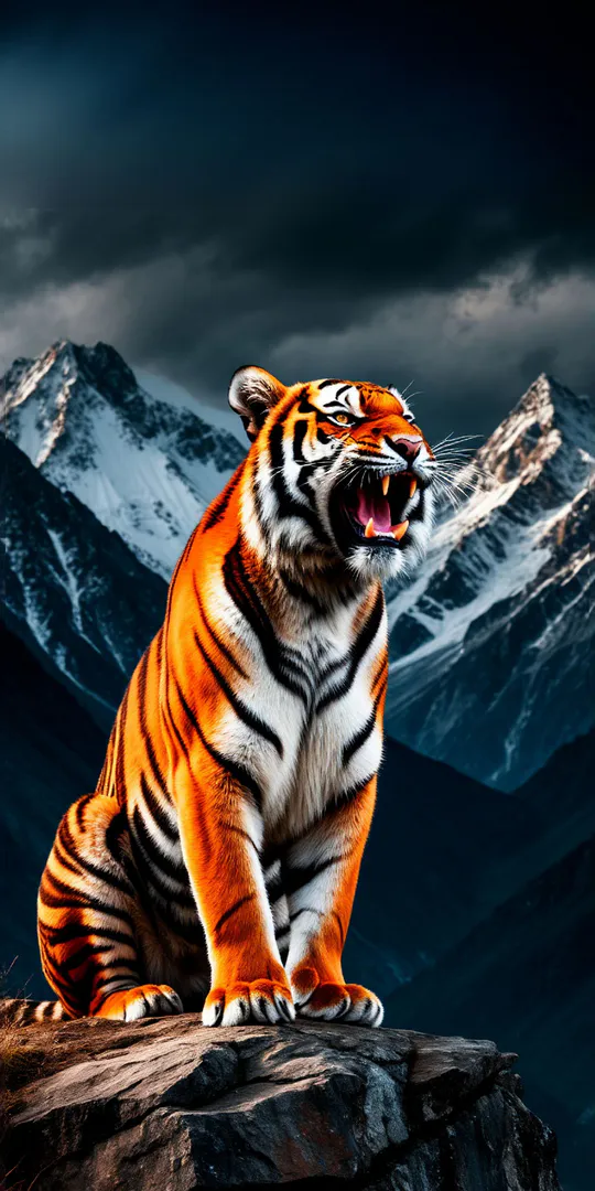 Phone wallpaper: Tiger