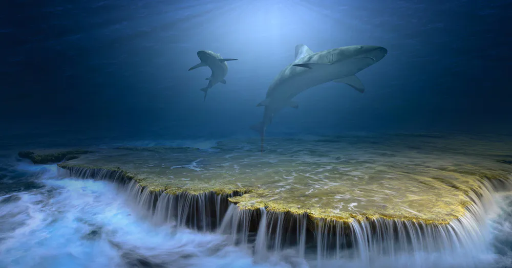 Wallpaper Sharks 2560x1440