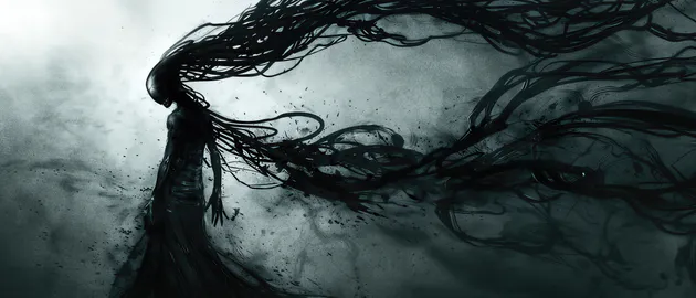 KyRyeZi, Midjourney Art, ИИ искусство, Мрачный, Фэнтези, Ультраширокие