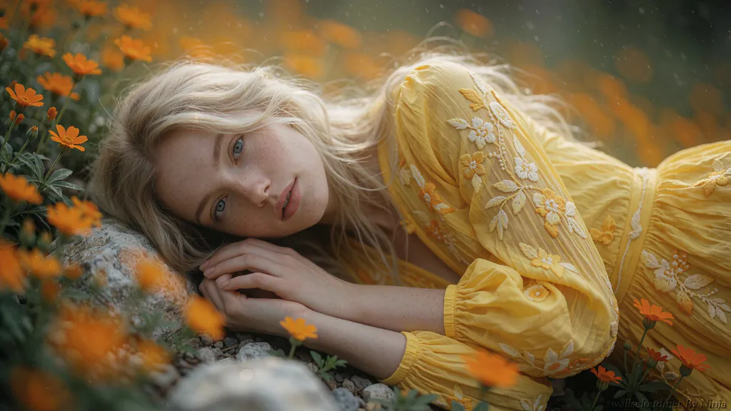 Desktop wallpaper: Girl in nature