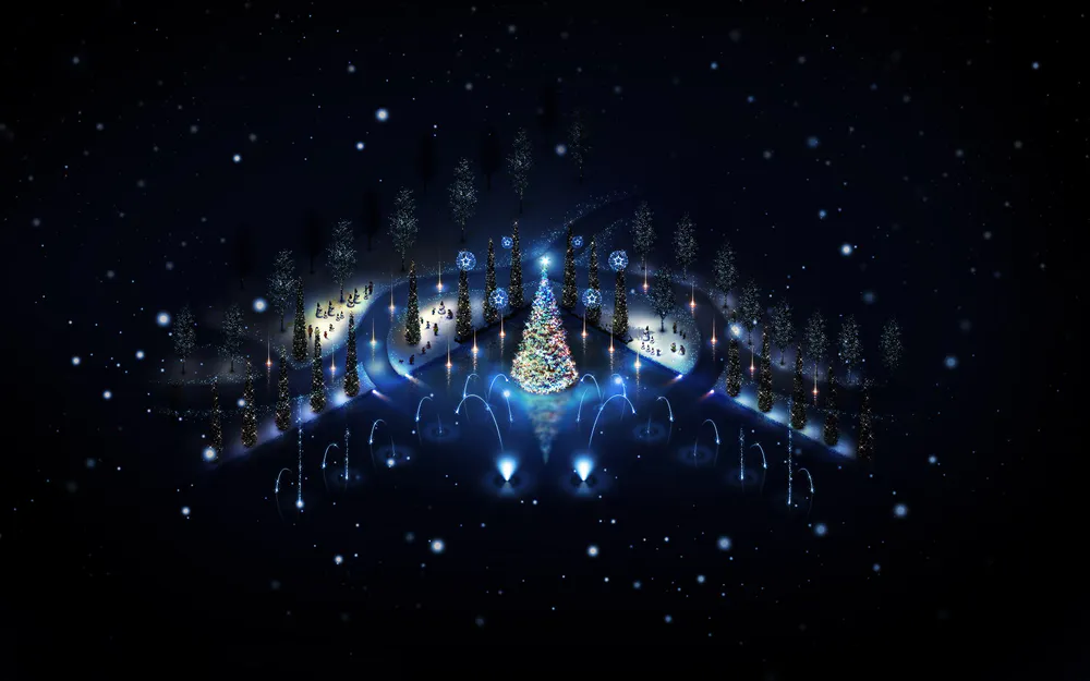 Wallpaper Christmas tree 1680x1050