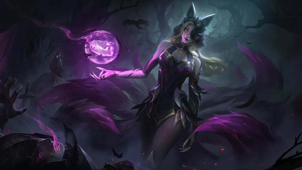 Wallpaper Coven Ahri 1284x2778