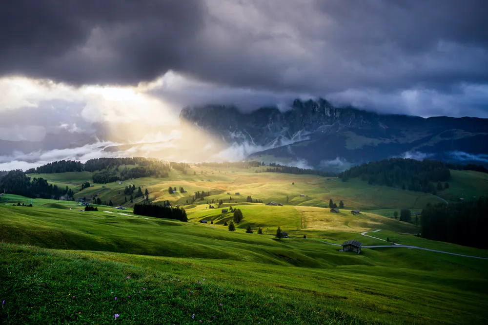 Wallpaper Dolomites Seiser Alm 1920x1080
