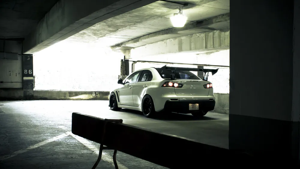Manually crop Mitsubishi Lancer Evolution 2015 Sports Sedan Rear ...