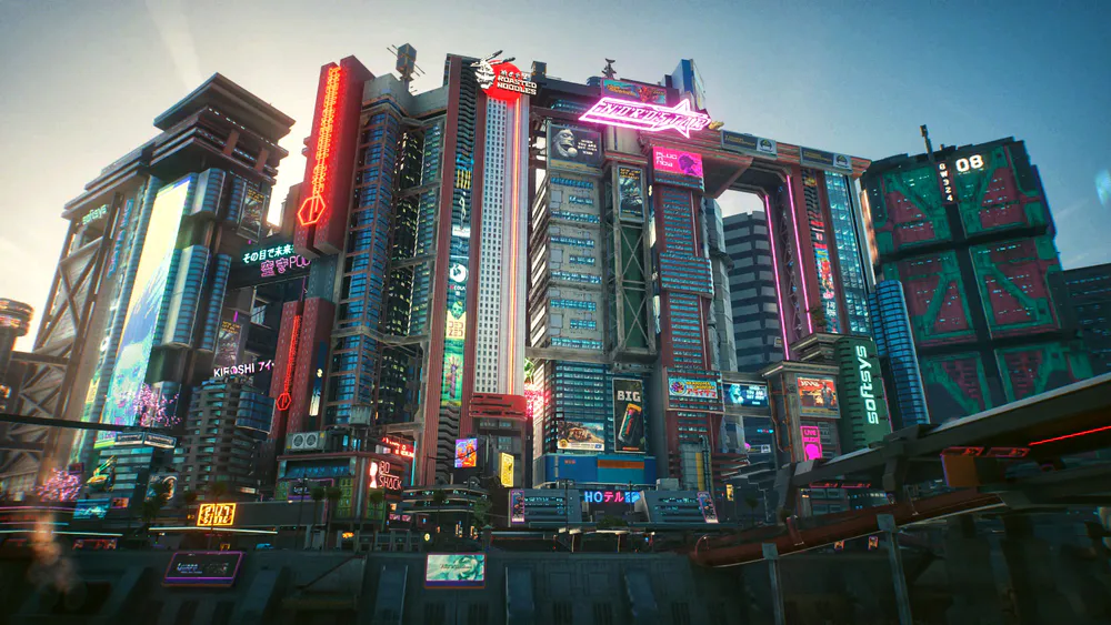 Wallpaper City Cyberpunk 2077 1920x1080