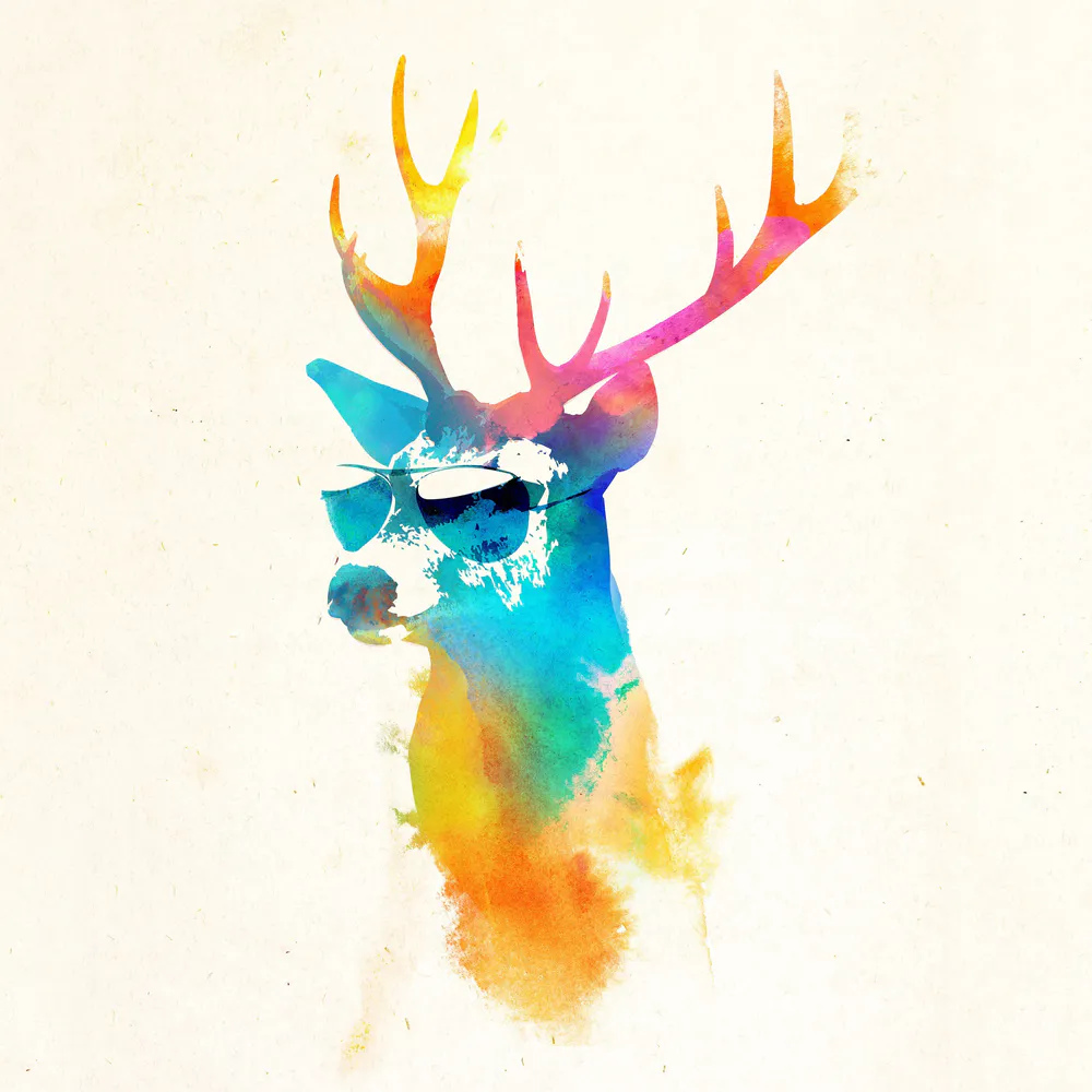 Wallpaper Sunny Stag 1080x2400
