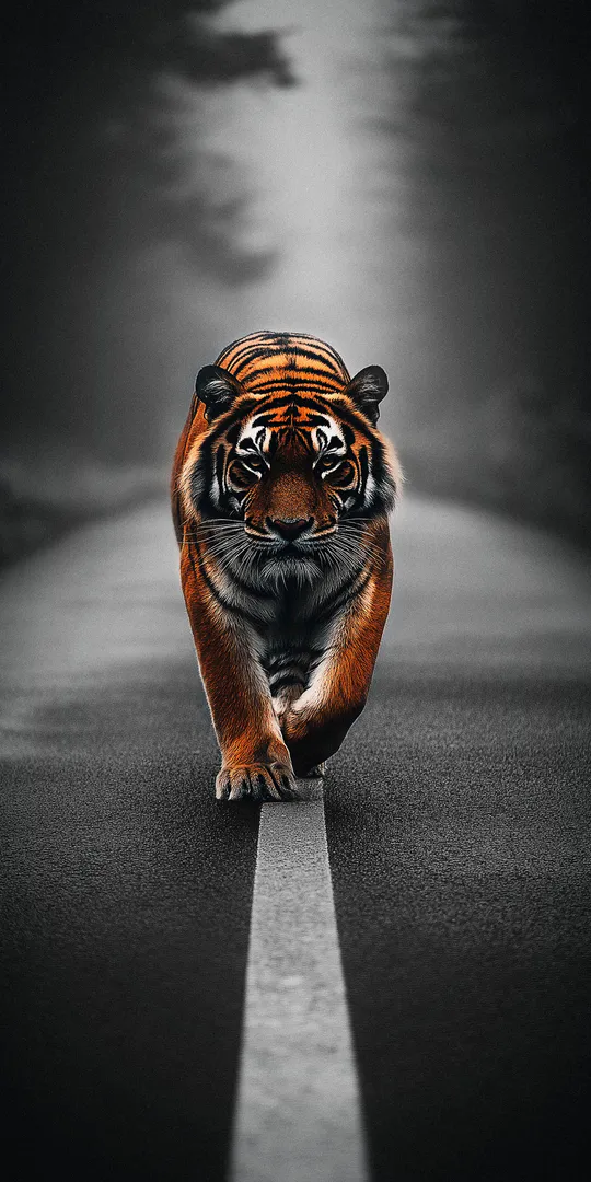 Phone wallpaper: Tiger