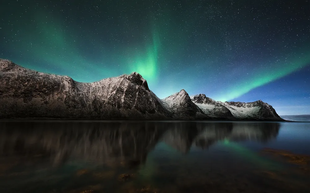 Wallpaper Aurora Borealis Northern Lights Iceland 1280x720