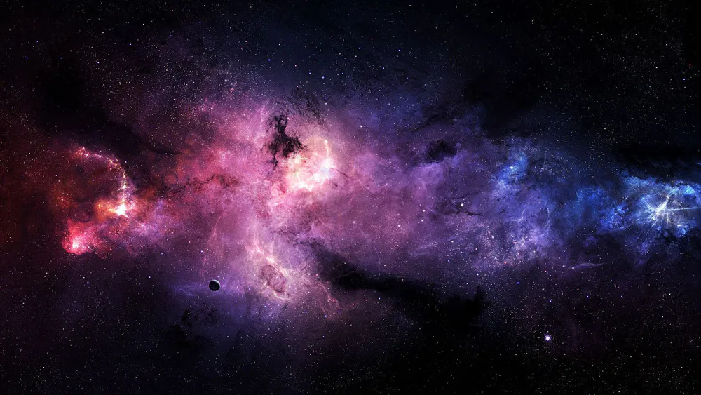 Wallpaper Space galaxy 1024x576