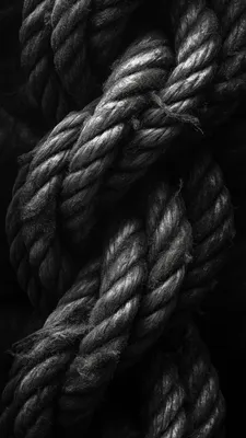 The Rope, Node, Tied, Monochrome, Black -white Tone