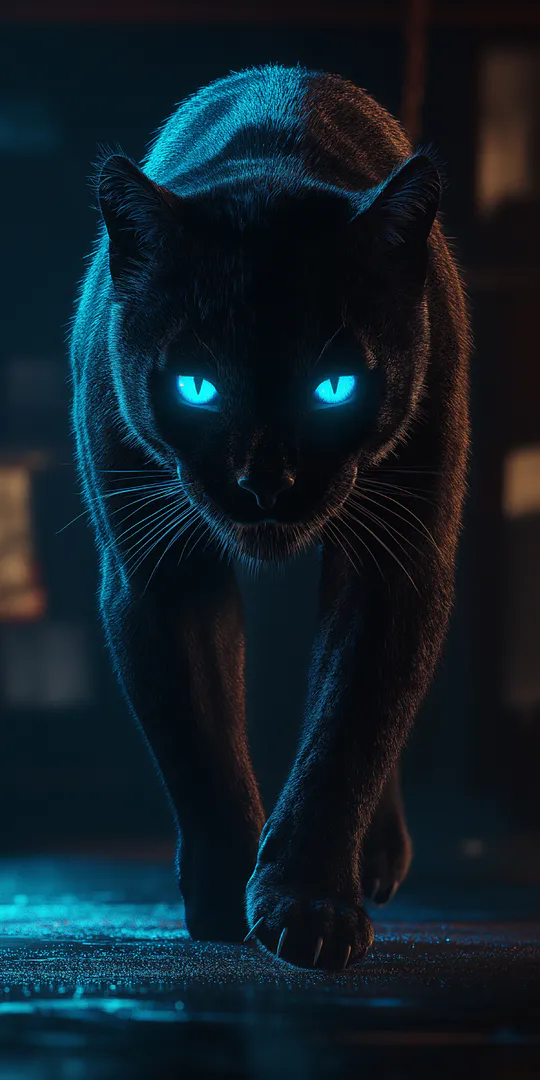 Обои на телефон: Черная пантера