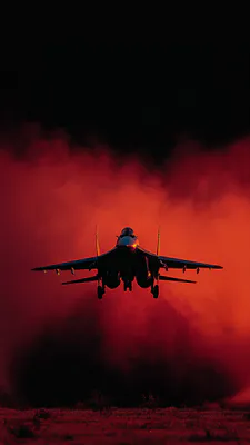 Airplane, Military Aviation, Silhouette, Red Sky, Sunset, Chassis, Red Dust, Amoled