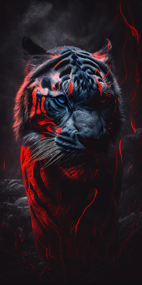 Phone wallpaper: Flame shadow