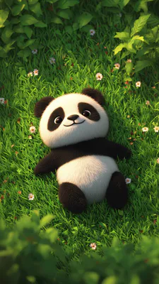 Cartoon, Grass Field, Flowers, Green, Childish, Fluffy, Comfort