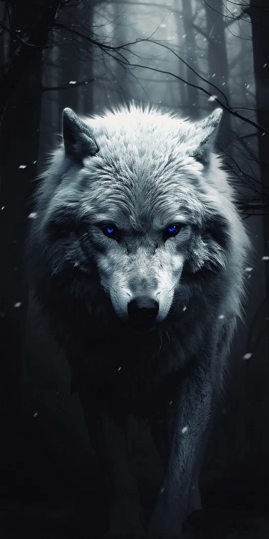 Обои на телефон: Белый волк