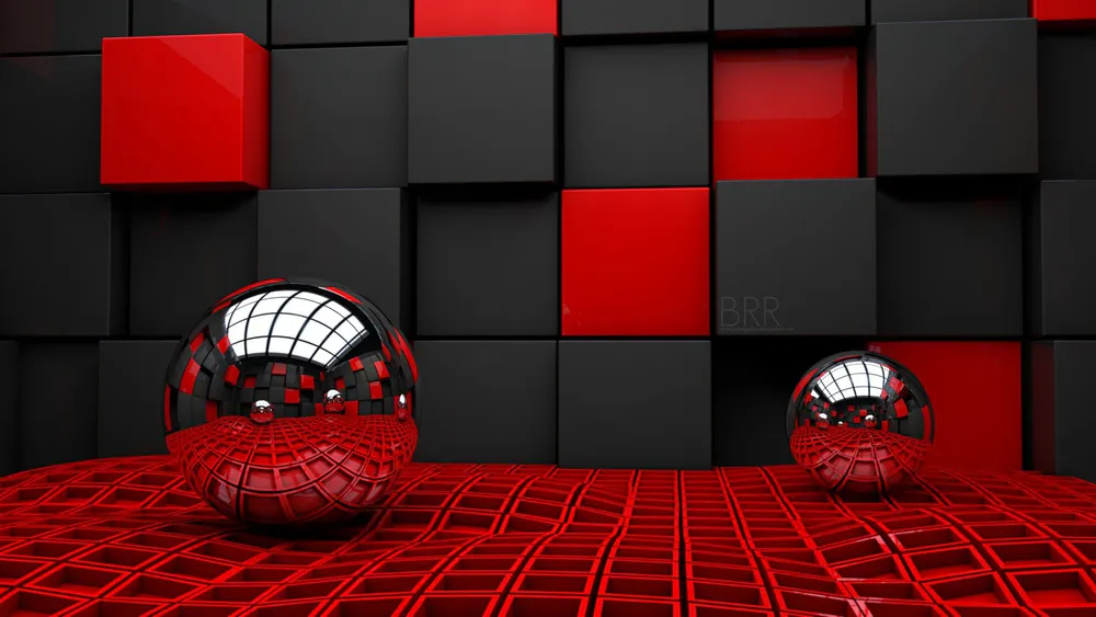 Обои 3d Red 1920x1080