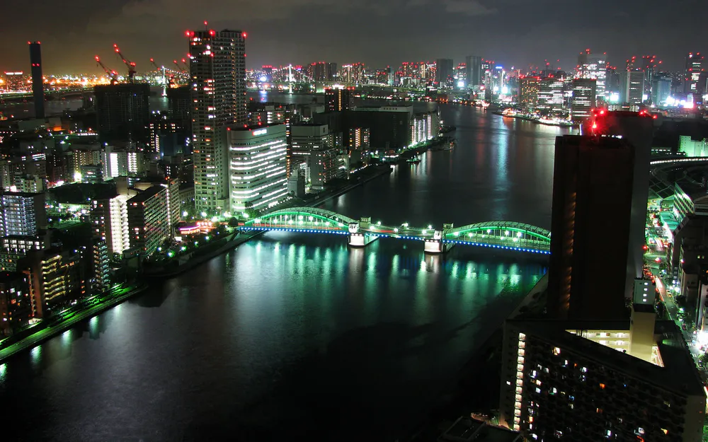 Wallpaper Tokyo Panorama Dual Monitor 2560x1440