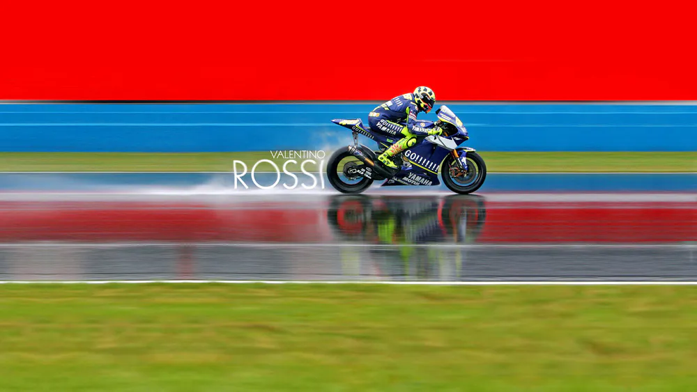 Wallpaper Valentino Rossi Motogp Racer 1024x576