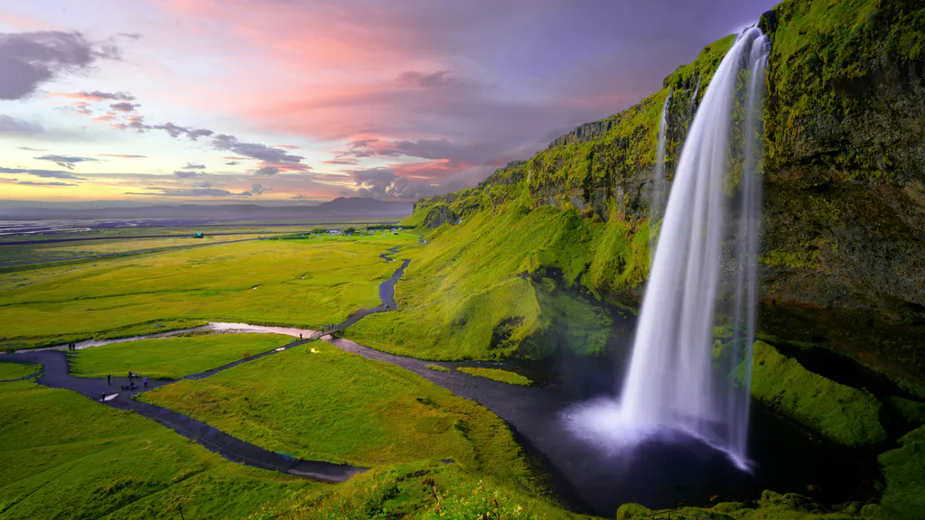 Desktop wallpaper: SELIALANDFOSS WATERFALL