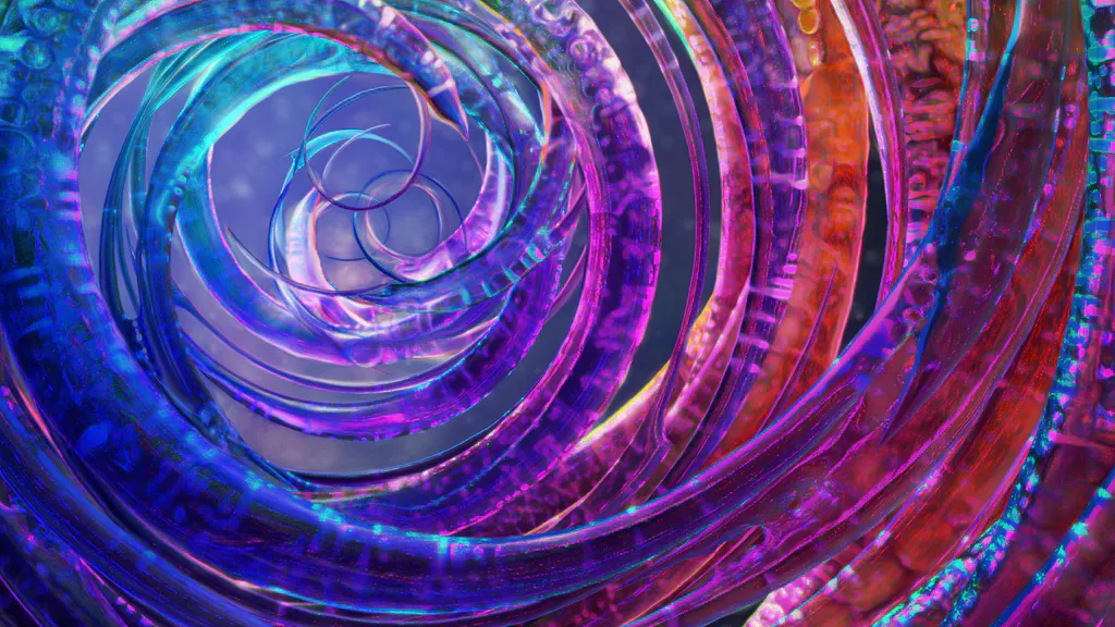 Обои на рабочий стол: Хроматический вихрь