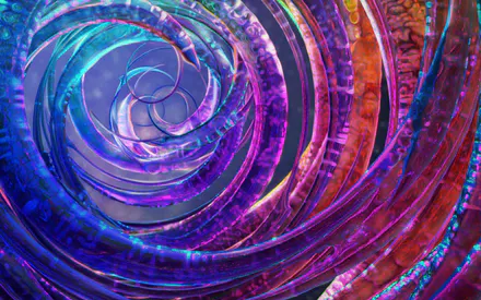 Вихрь, Спираль, Фрактал, Энергия, Фиолетовый, Неон