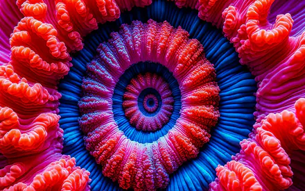 Coral, Sea, Reef, Abstraction