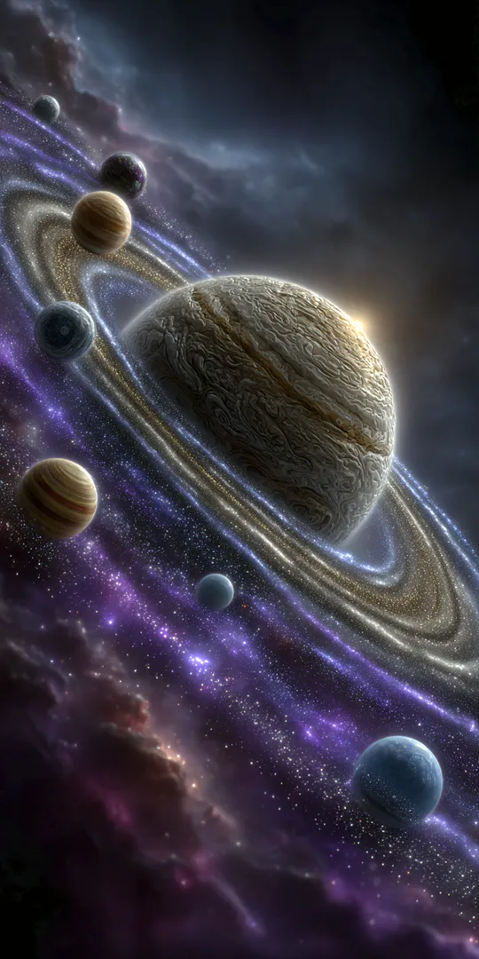 Обои на телефон: Планетарный парад